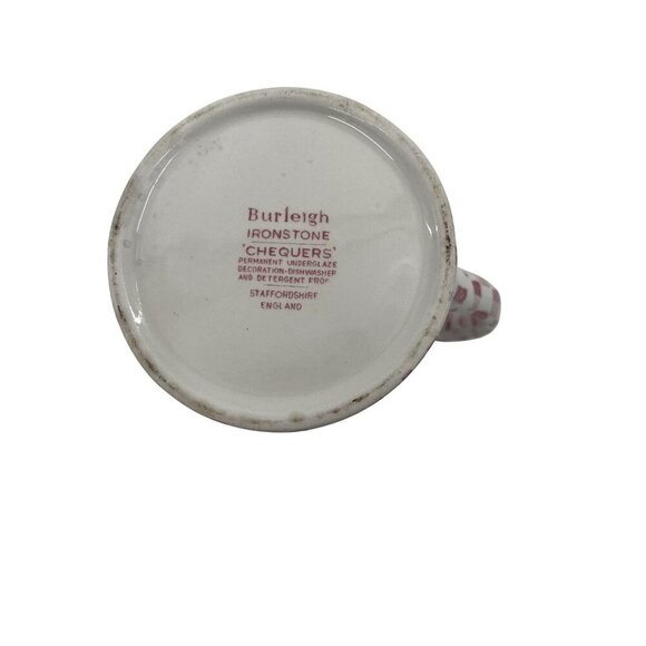 Burleigh Staffordshire‎ Ironstone Chequers Checked Pitcher Jug 5.5" Tall *RARE* - Picture 6 of 8